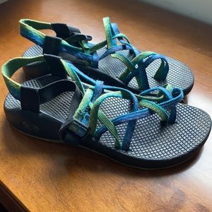 Women’s double strap Chacos size 9.